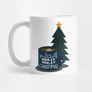 Christmas Hot Cocoa Beverage with Christmas Tree Mug